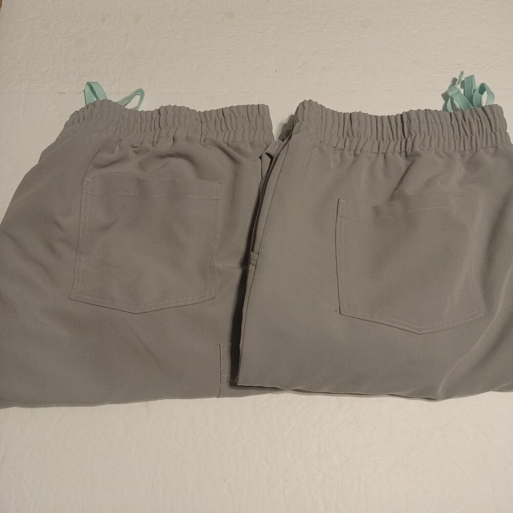 Garde Malade Women's Jogger Scrub Pants Grey Size 3XL 2 Pair
